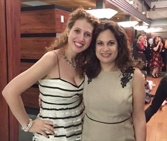 Cantor Barbra With Aunt of Bar Mitzvah, Rena Strober of "Liv and Maddy" TV show