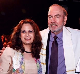 Cantor Barbra With Neil Diamond, grandfather of the Bar Mitzvah